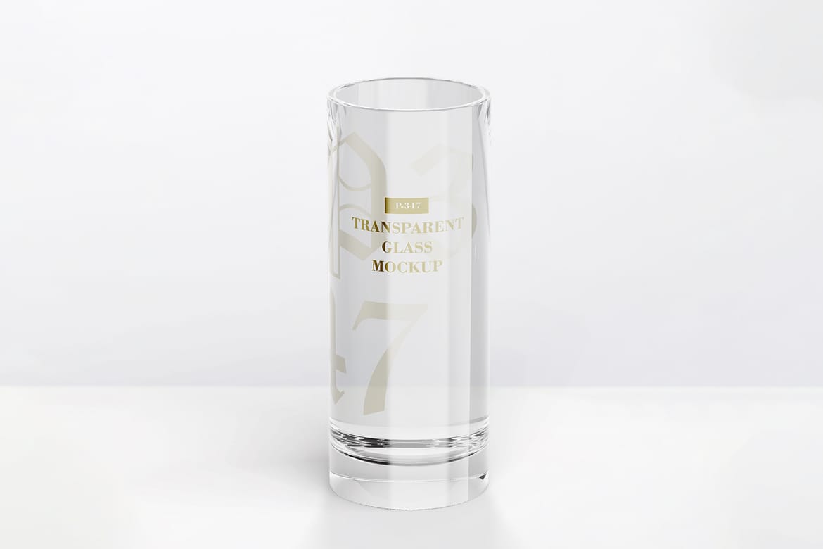 Transparent Glass Mockup