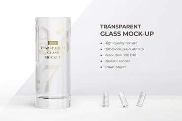 Transparent Glass Mockup