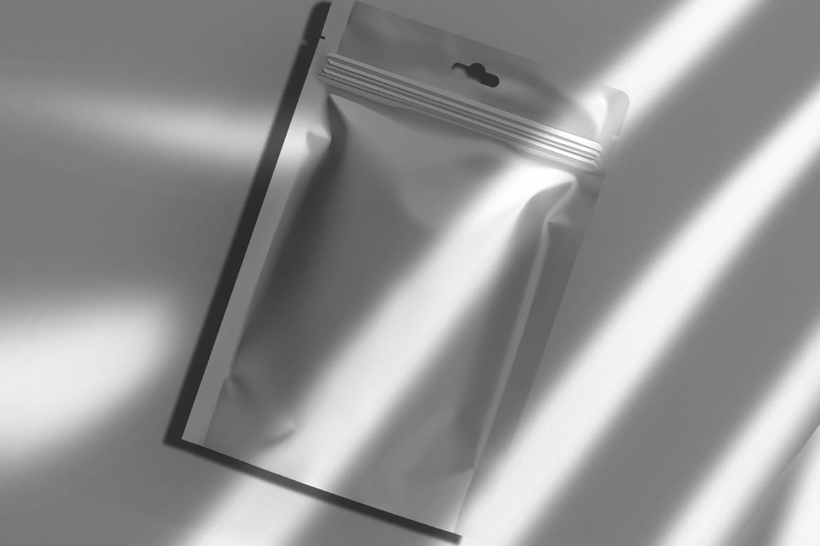 Plastic Foil Pouch Packaging Mockup