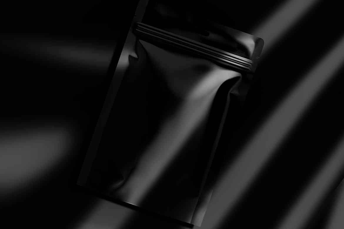 Plastic Foil Pouch Packaging Mockup