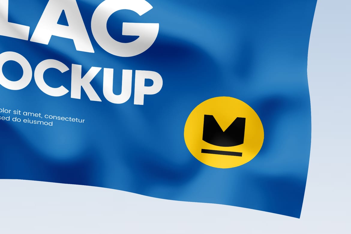 Flag PSD Mockup