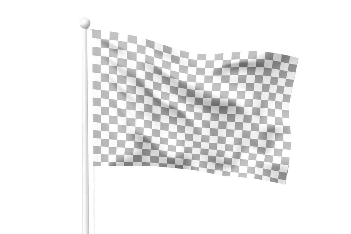 Flag PSD Mockup