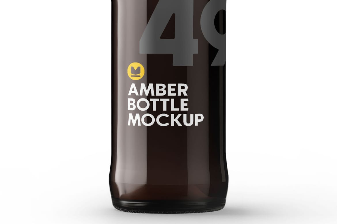 Amber Juice Glass PSD Mockup