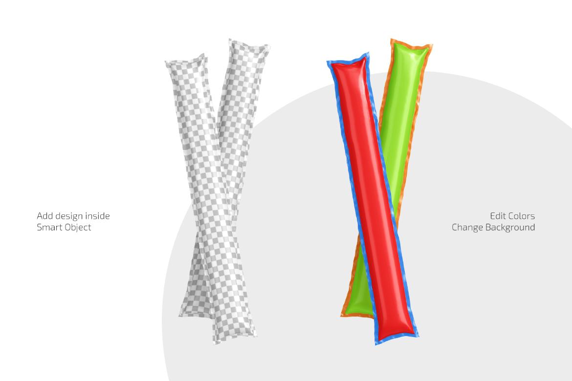 Cheering Sticks Mockup Set