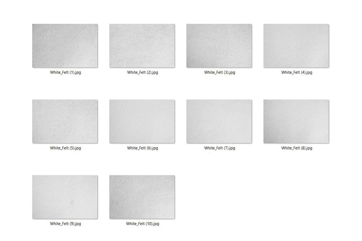 10 White Felt Texture