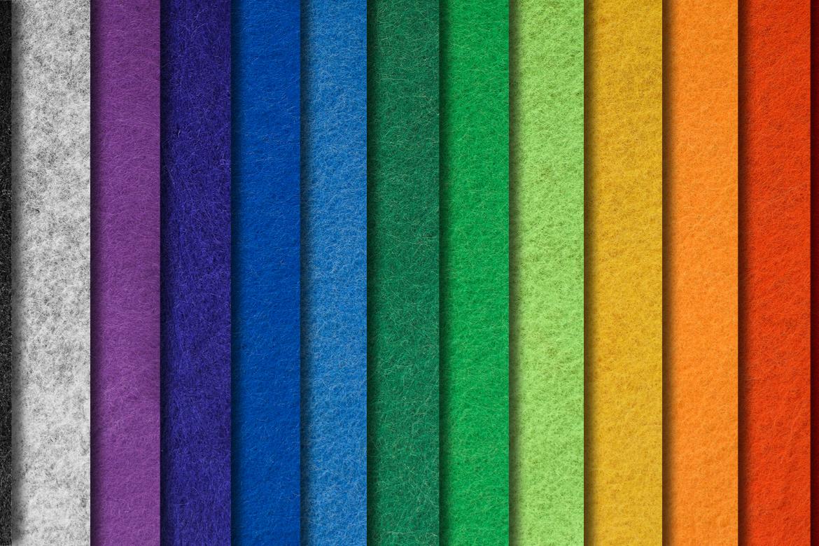 30 Colored Felt Texture