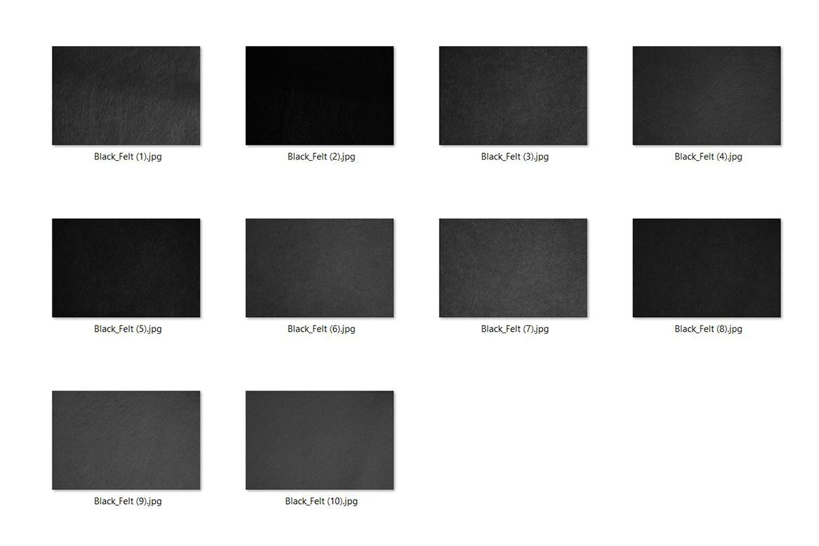 10 Black Felt Texture