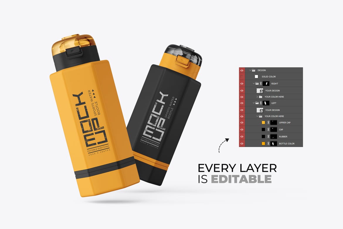 Sports Bottle Mockup