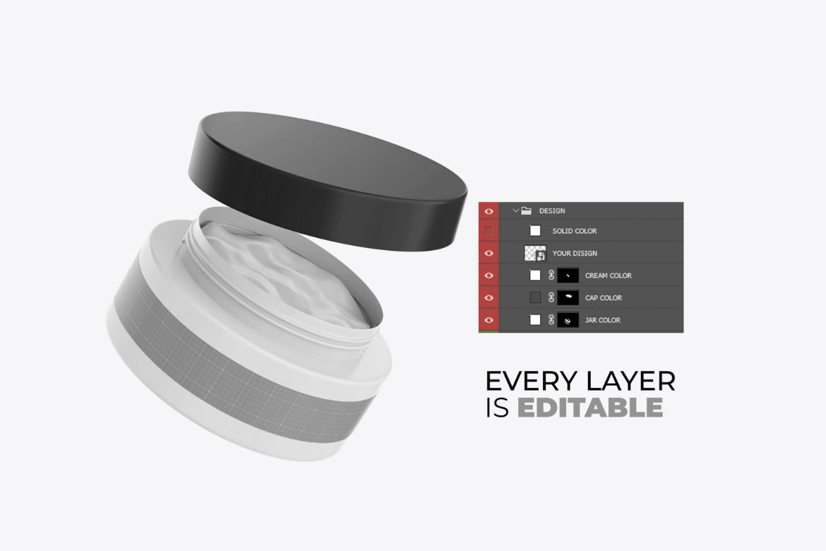 Cosmetic Cream Jar Mockup