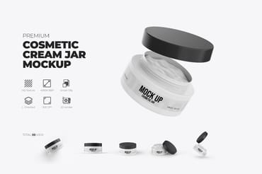 Cosmetic Cream Jar Mockup