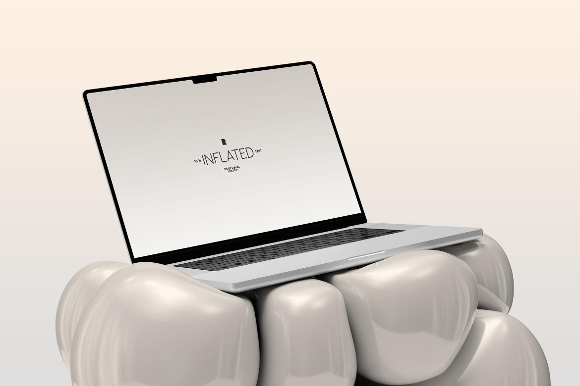 Macbook Pro 16 Inflated Series Free Mockup