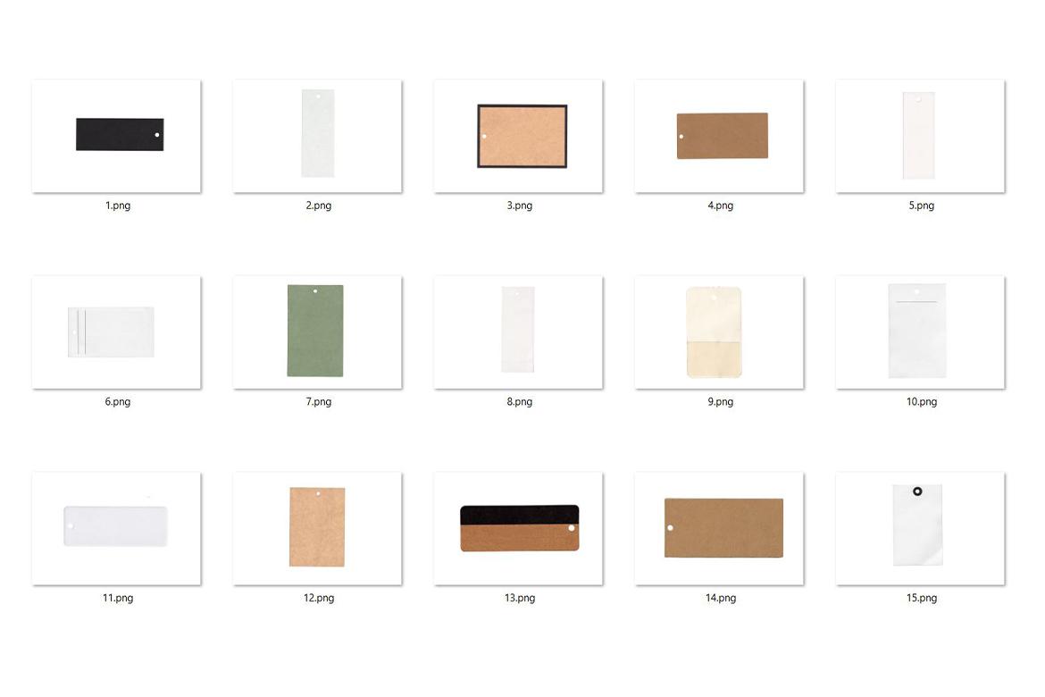 15 Paper Label Tag Texture