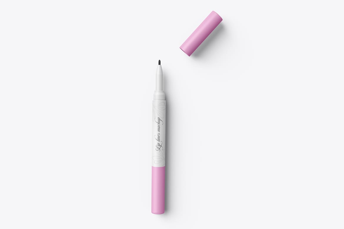 Lip Liner PSD Mockup