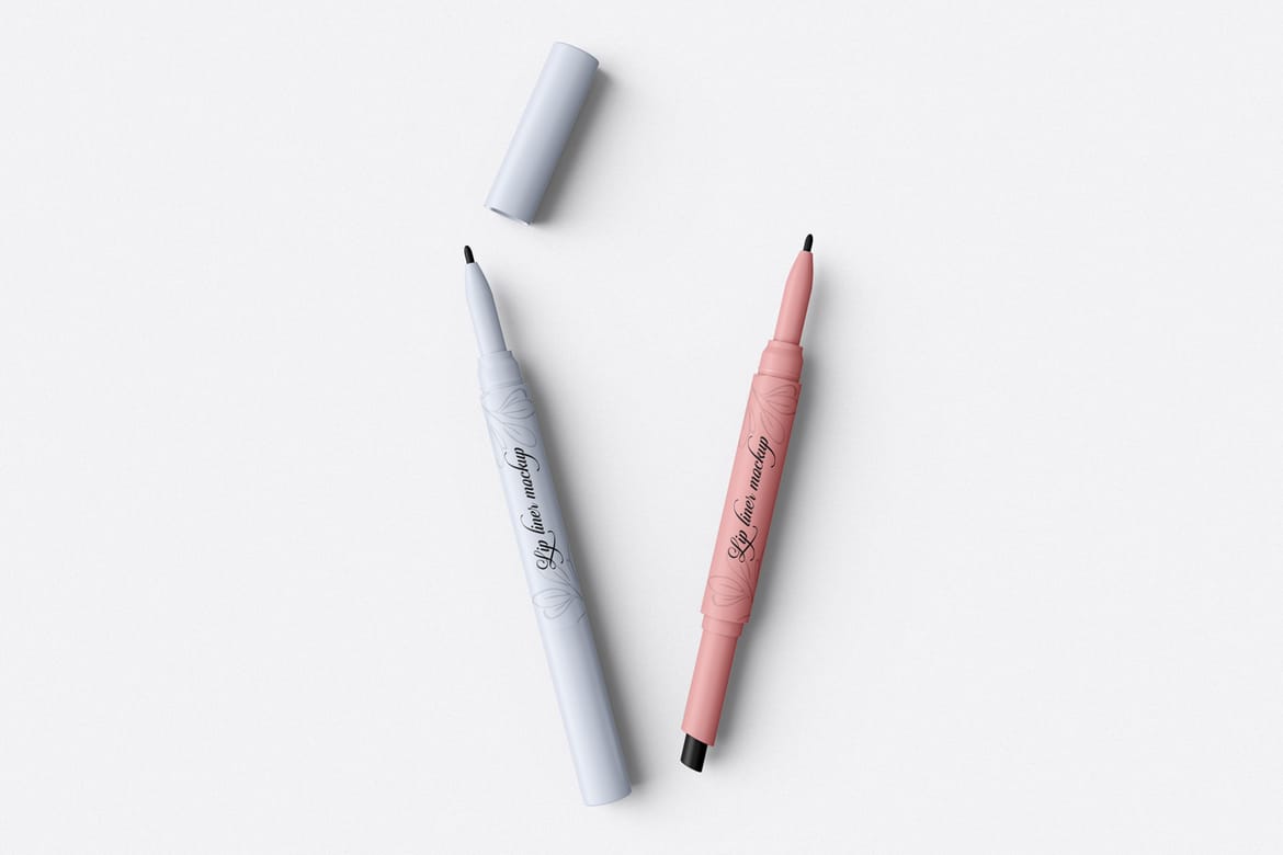 Lip Liner PSD Mockup