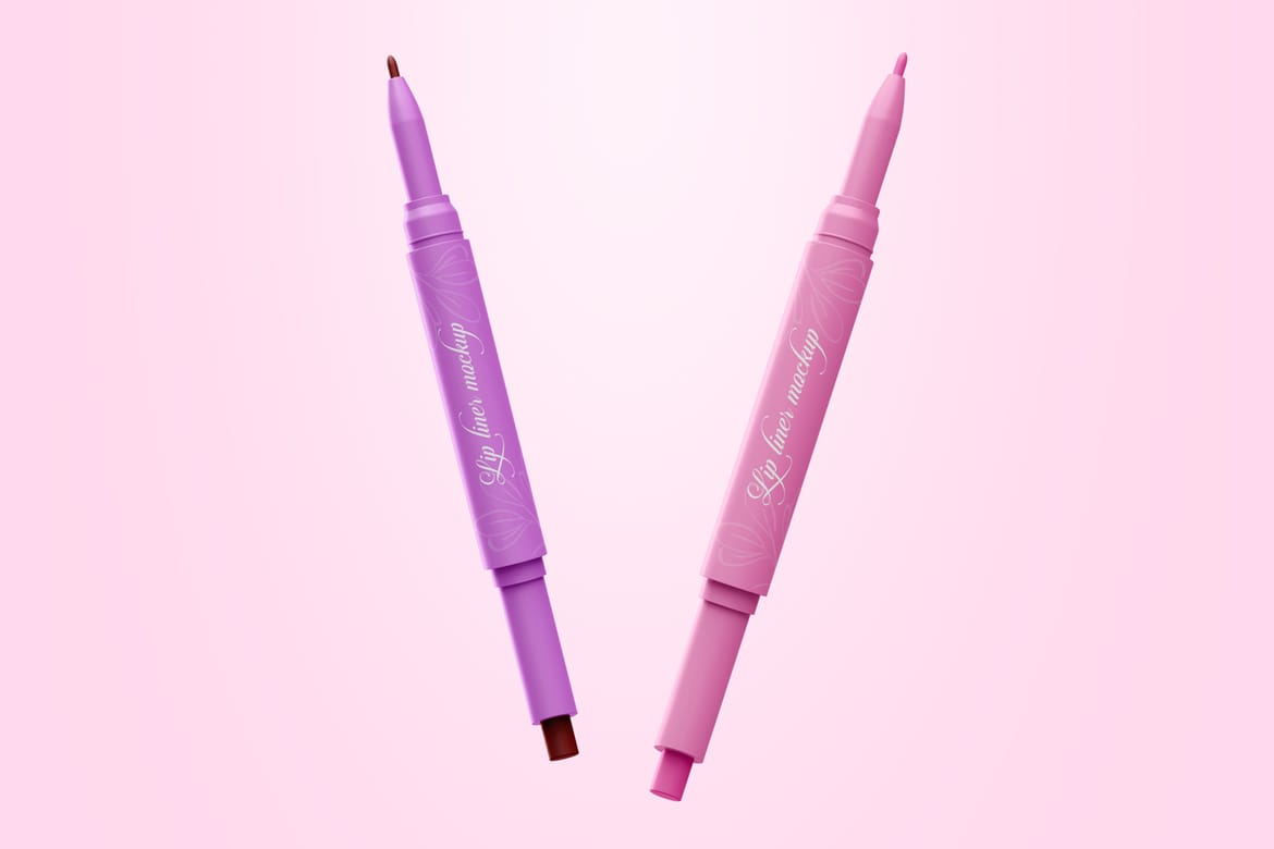 Lip Liner PSD Mockup