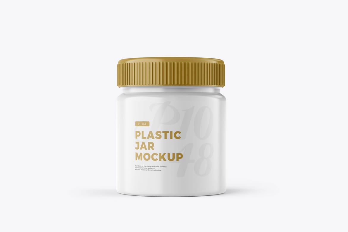 Plastic Jar PSD Mockup