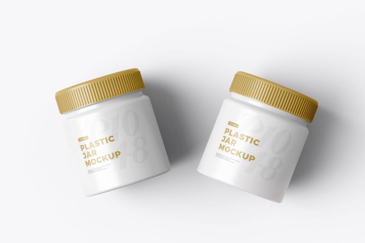 Plastic Jar PSD Mockup