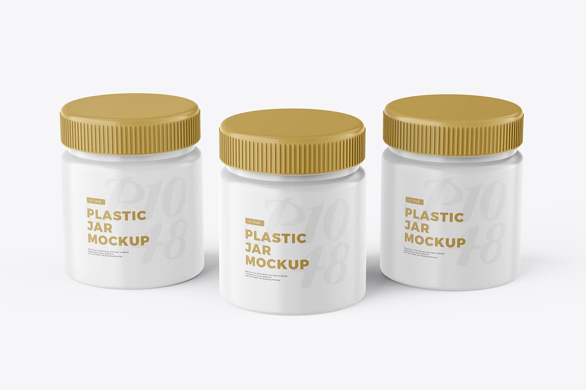 Plastic Jar PSD Mockup