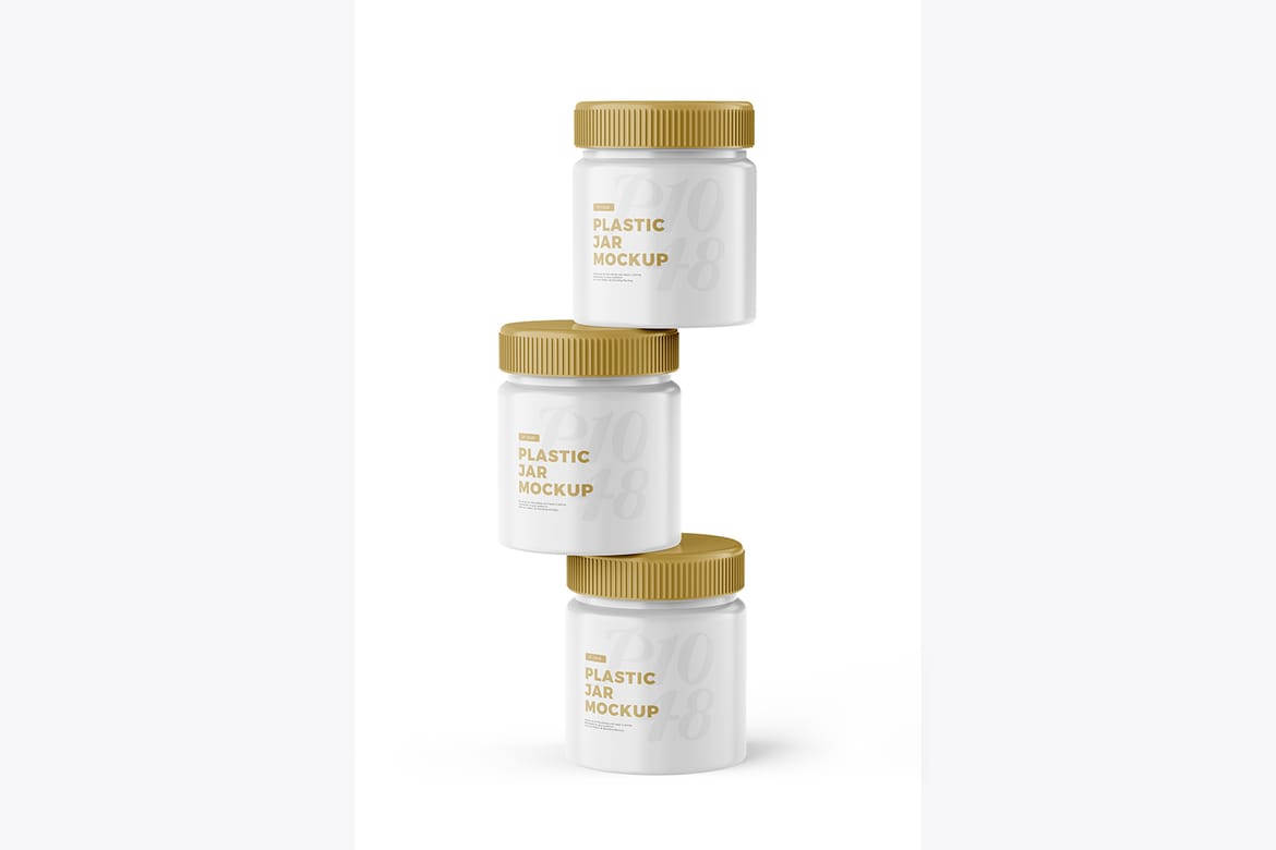 Plastic Jar PSD Mockup