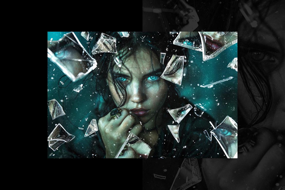 Shattered Glass Photo Effect