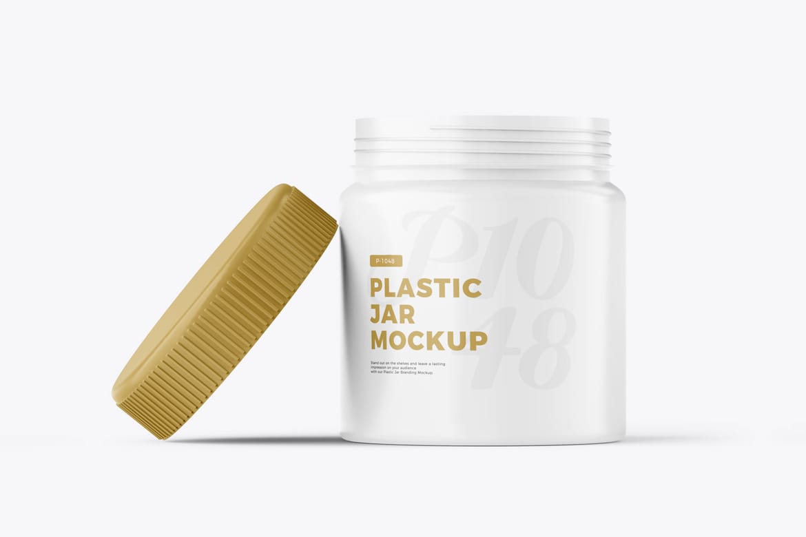 Plastic Jar PSD Mockup