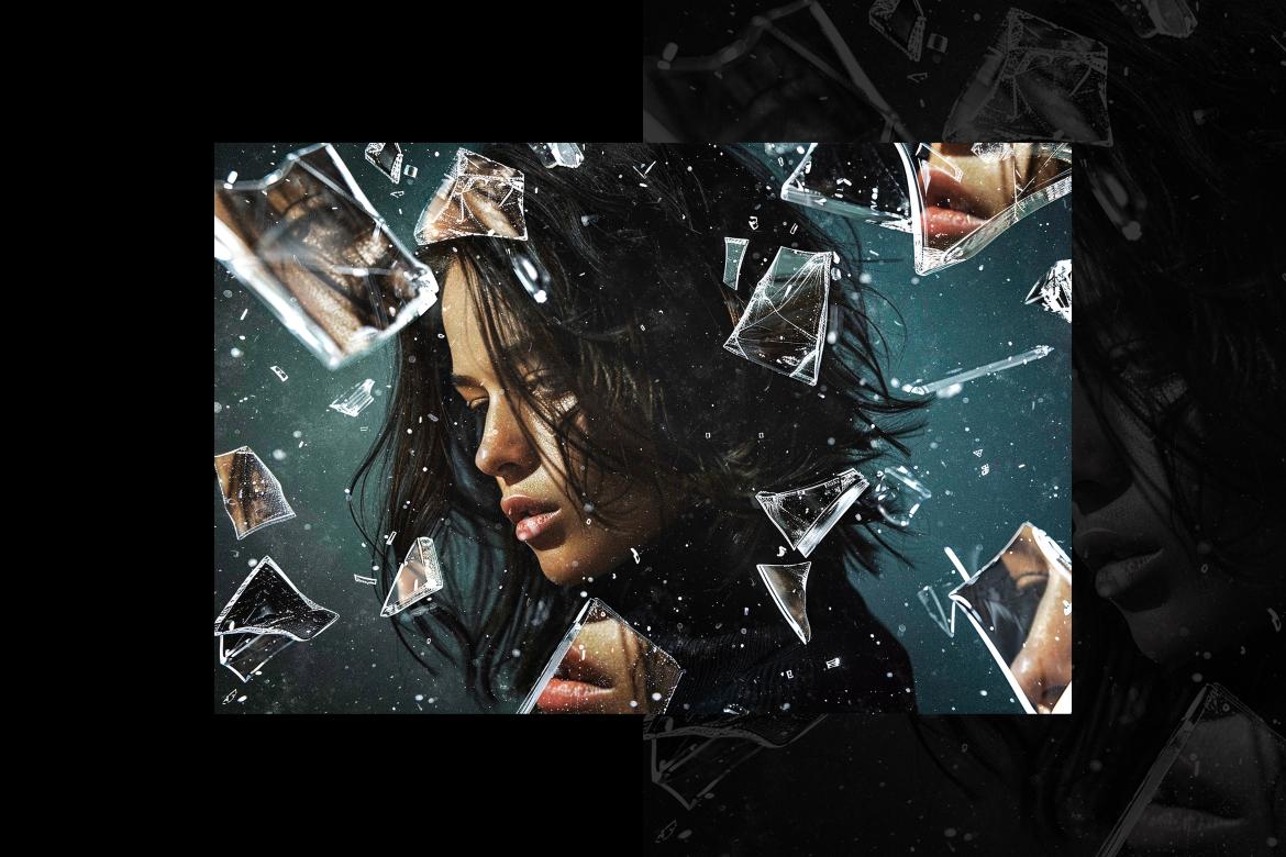 Shattered Glass Photo Effect