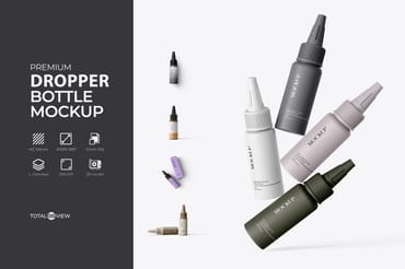 Pointed Mouth Top Cap Bottle Mockup