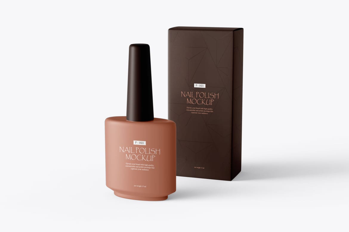 Nail Polish Cosmetic Mockup For Branding