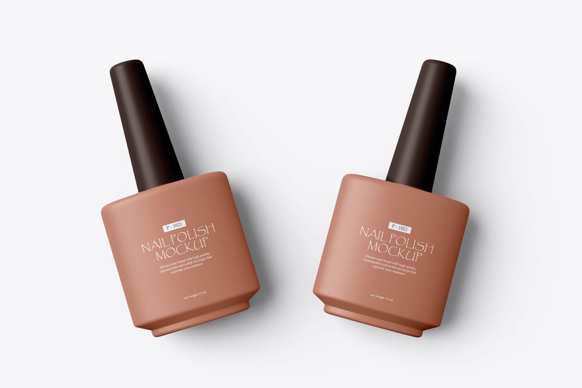 Nail Polish Cosmetic Mockup For Branding