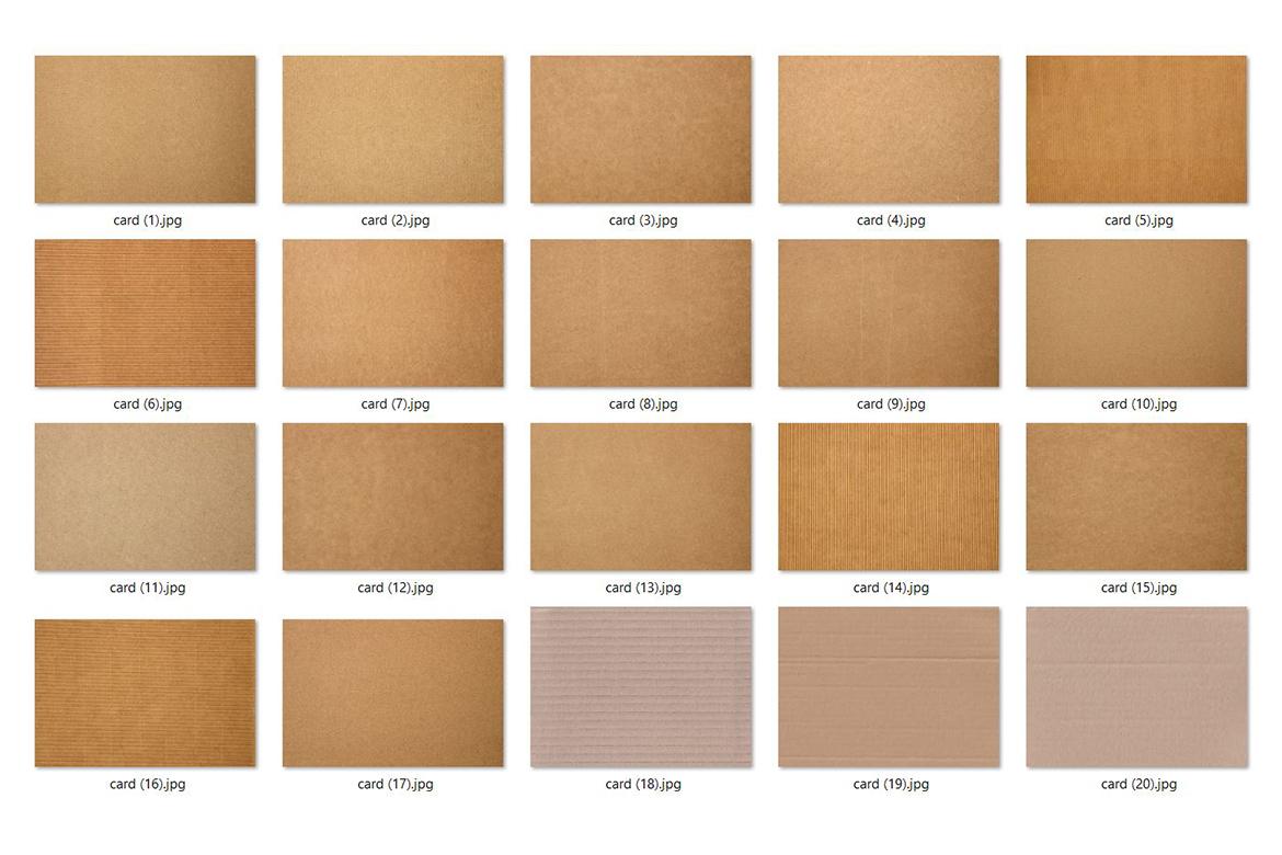 20 Cardboard Texture