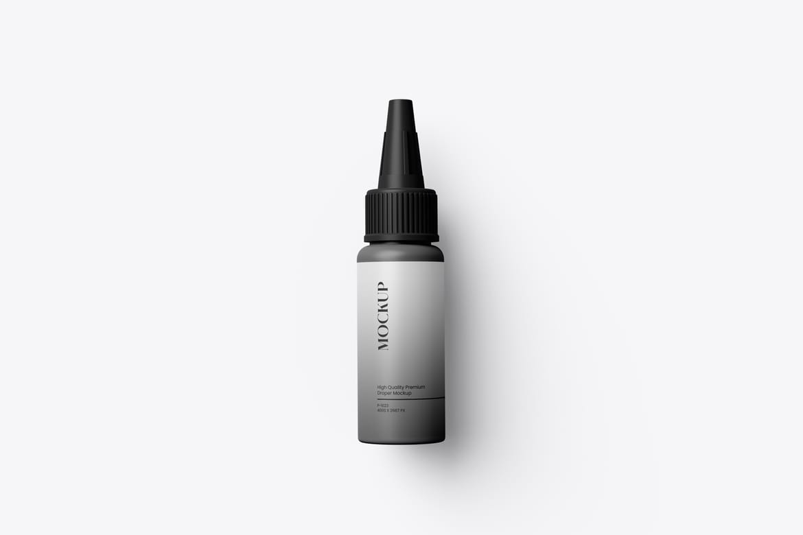 Pointed Mouth Top Cap Bottle Mockup