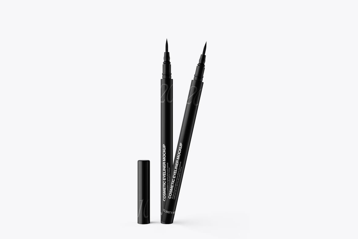 Pen Eyeliner PSD Mockup