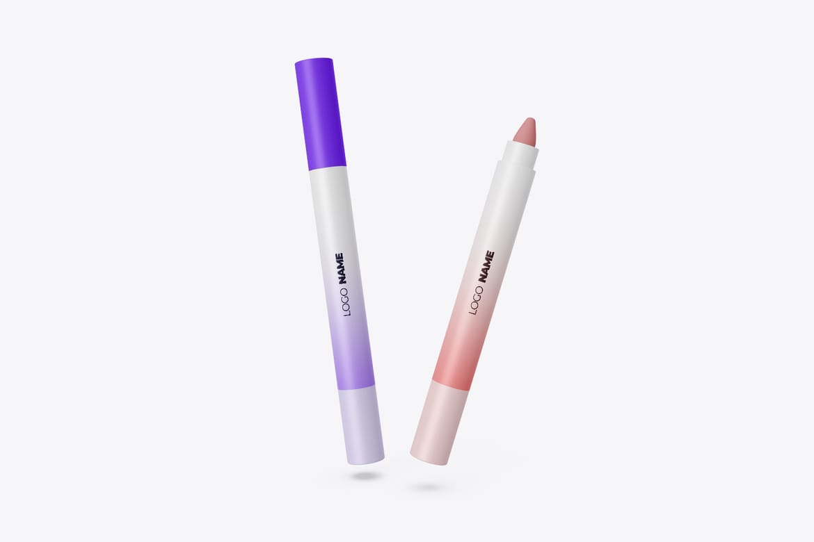 Realistic Lip Liner PSD Mockup