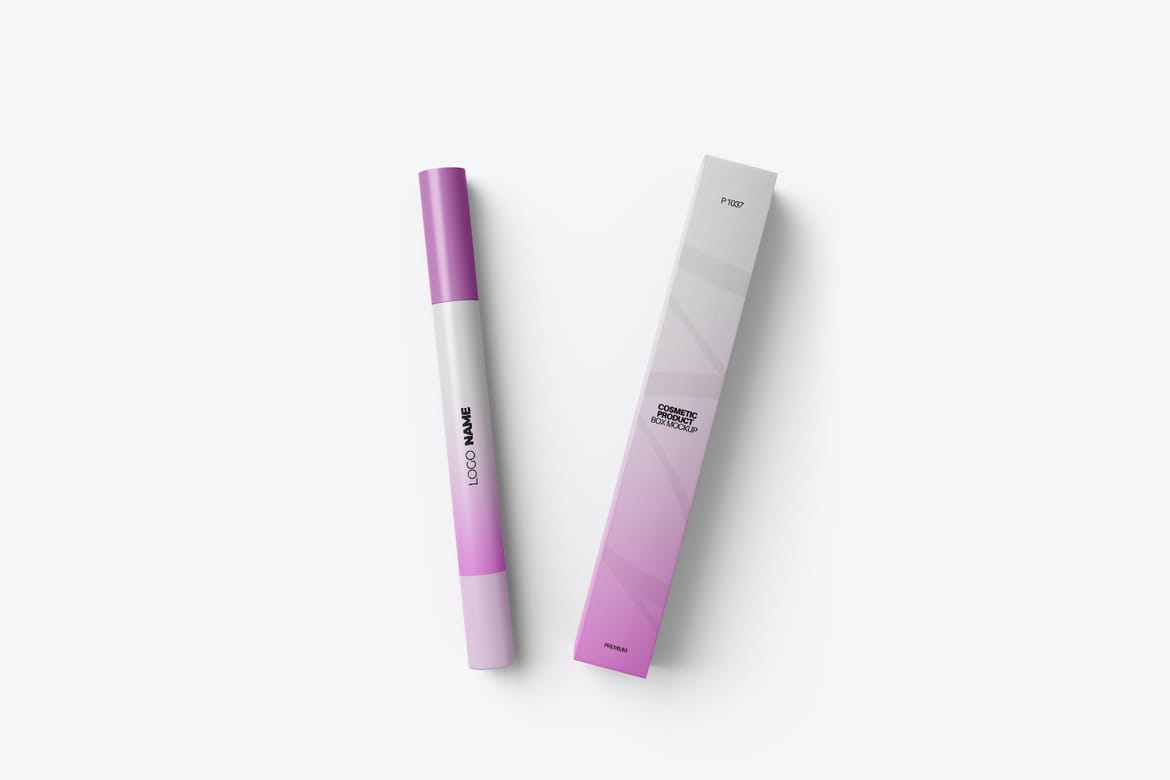 Realistic Lip Liner PSD Mockup