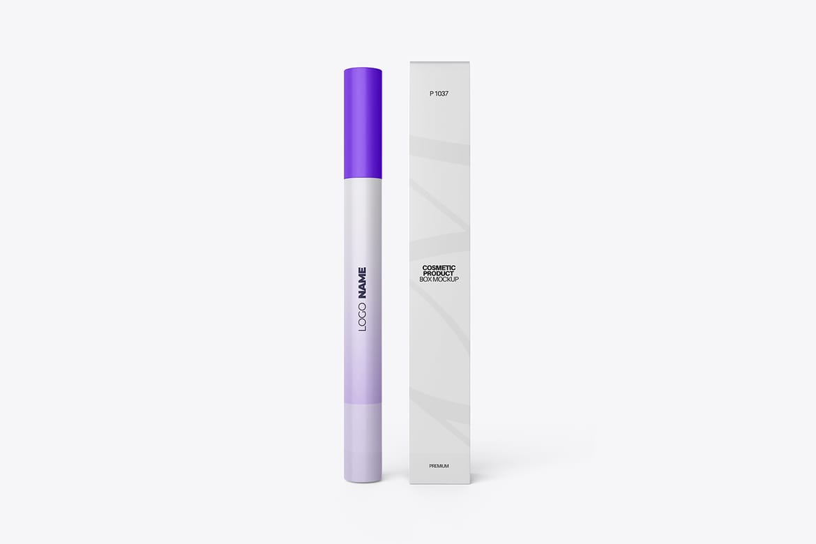 Realistic Lip Liner PSD Mockup