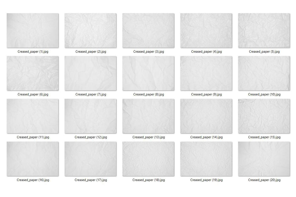 20 Creased Paper Texture