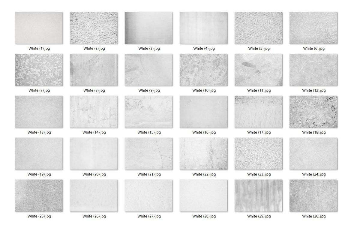 30 White Textures