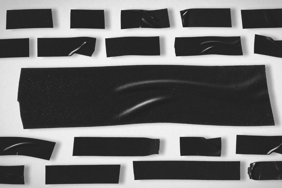 20 Black Tape Texture