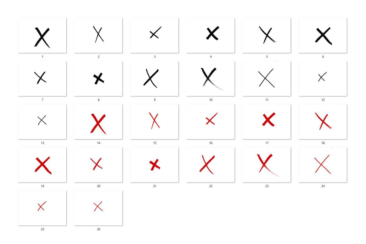 25 Marker Cross Overlay