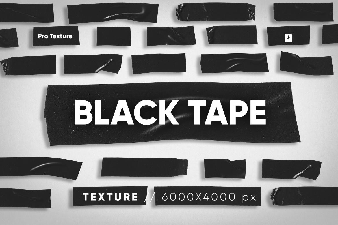 20 Black Tape Texture