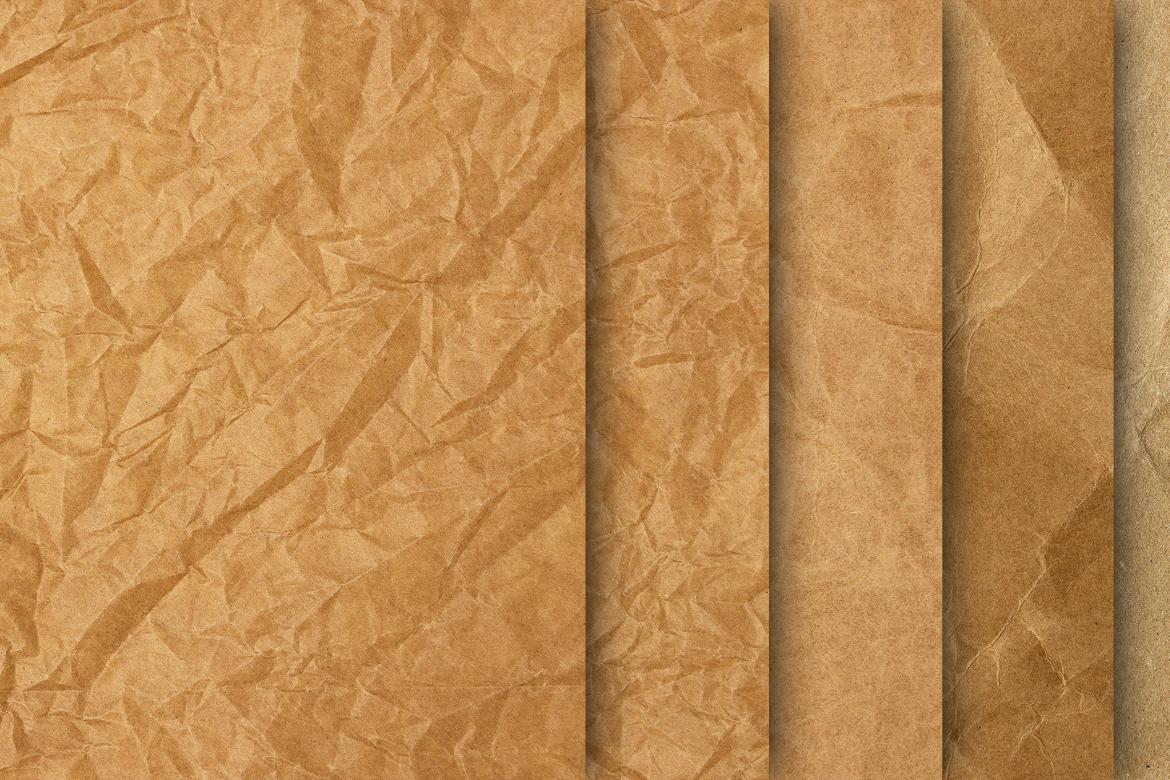 20 Creased Kraft Texture
