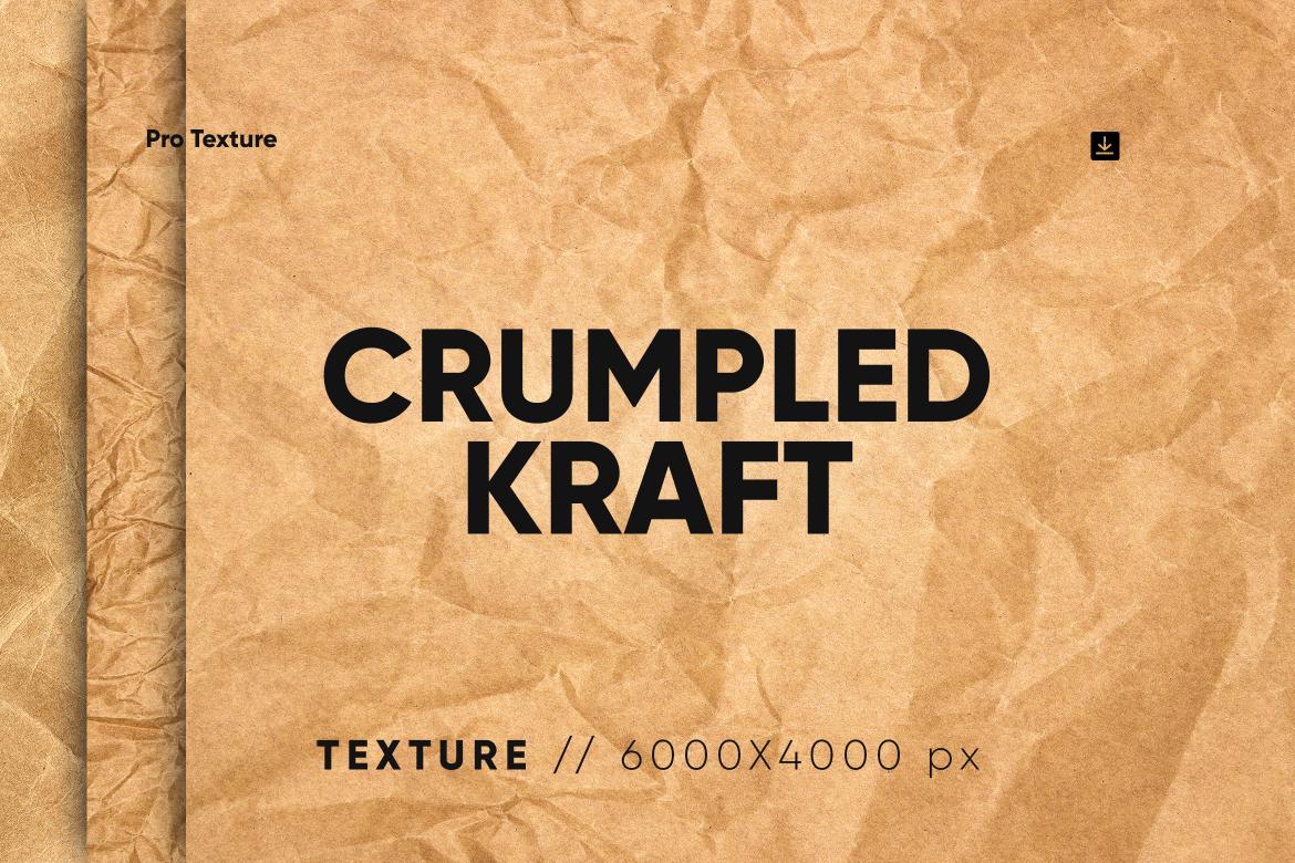 20 Creased Kraft Texture