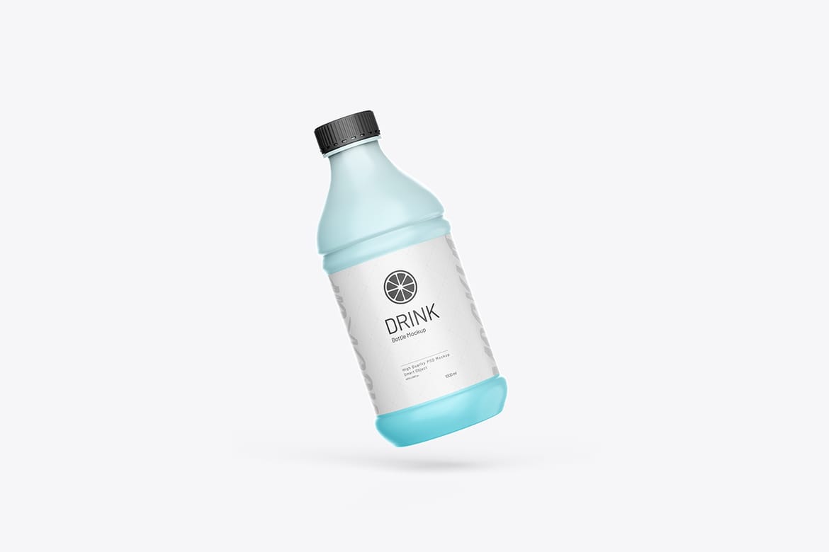 Soft Drinks Plastic  Bottle PSD Mockup