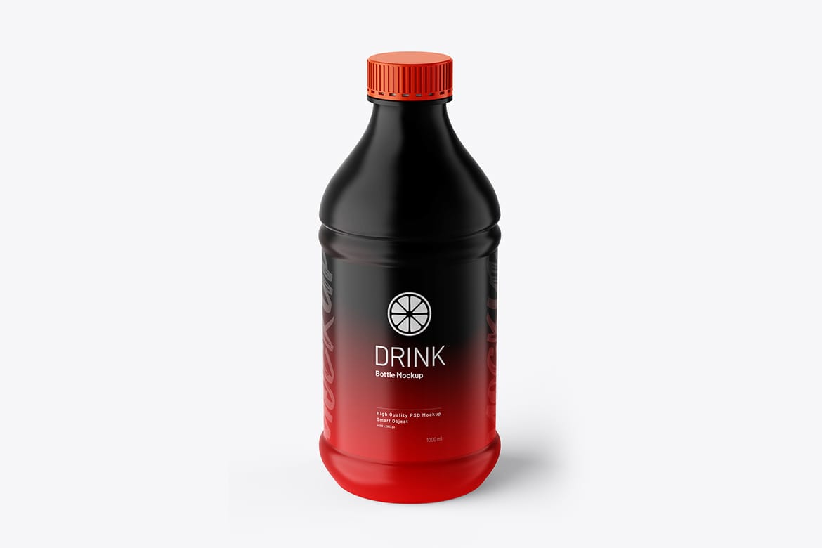 Soft Drinks Plastic  Bottle PSD Mockup