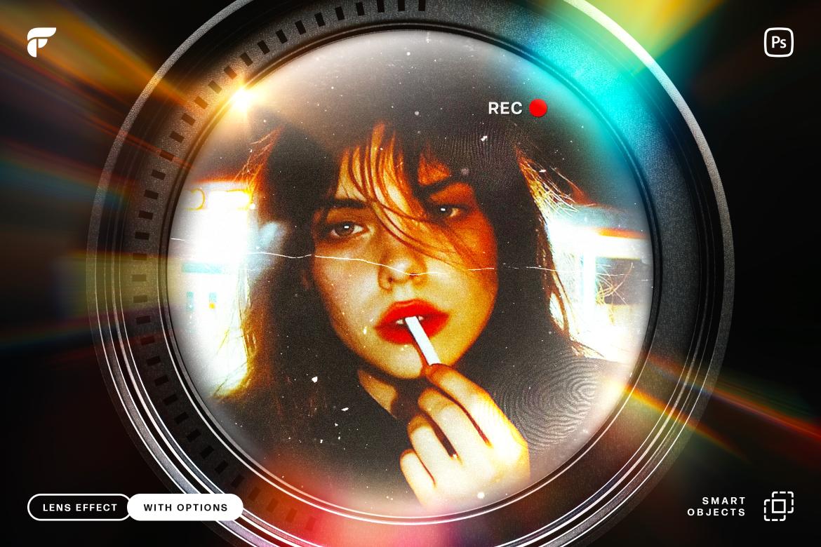 Fish Eye Camera Lens Photo Effect