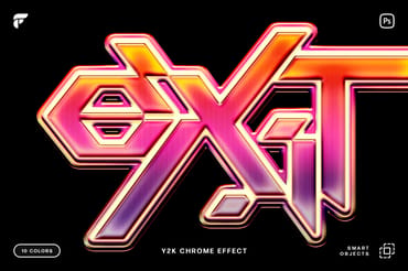 Y2K Chrome  Effect