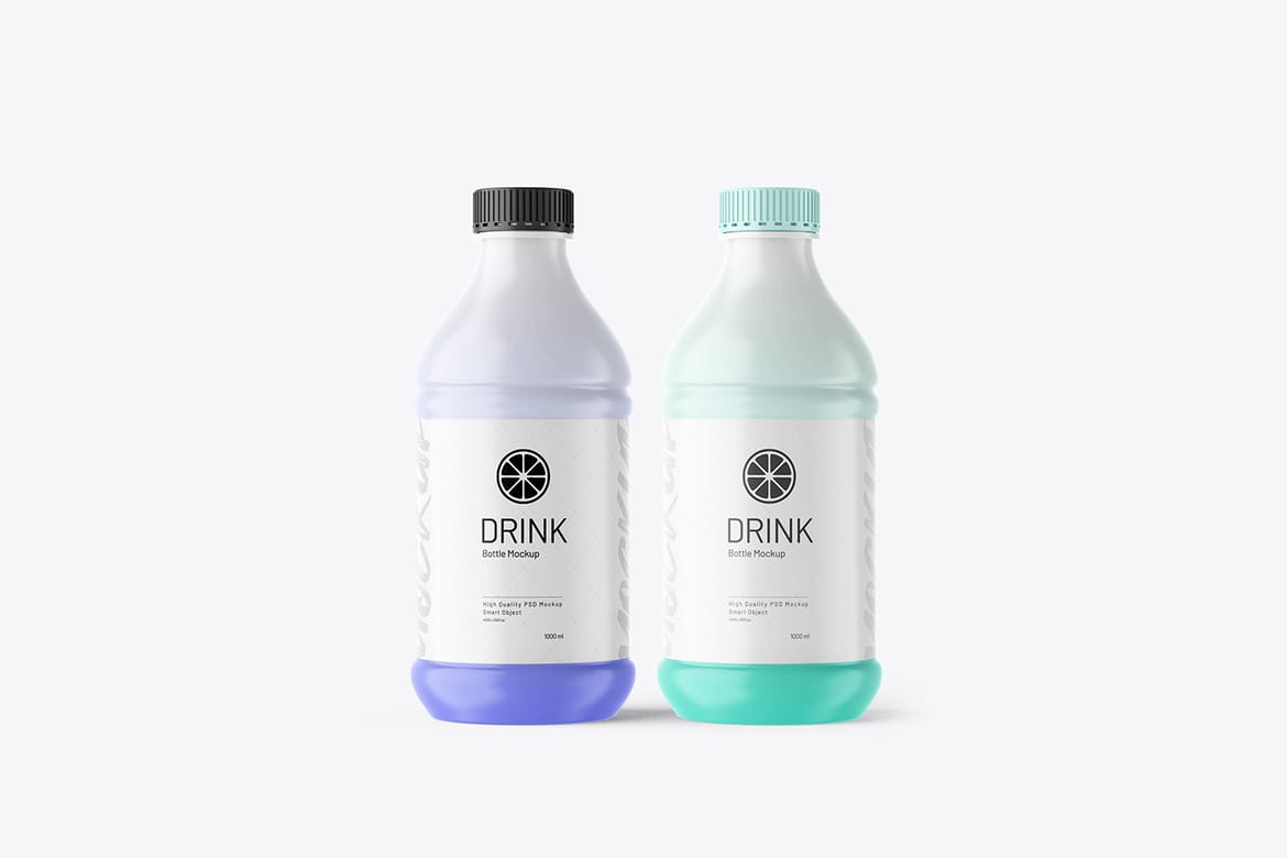 Soft Drinks Plastic  Bottle PSD Mockup