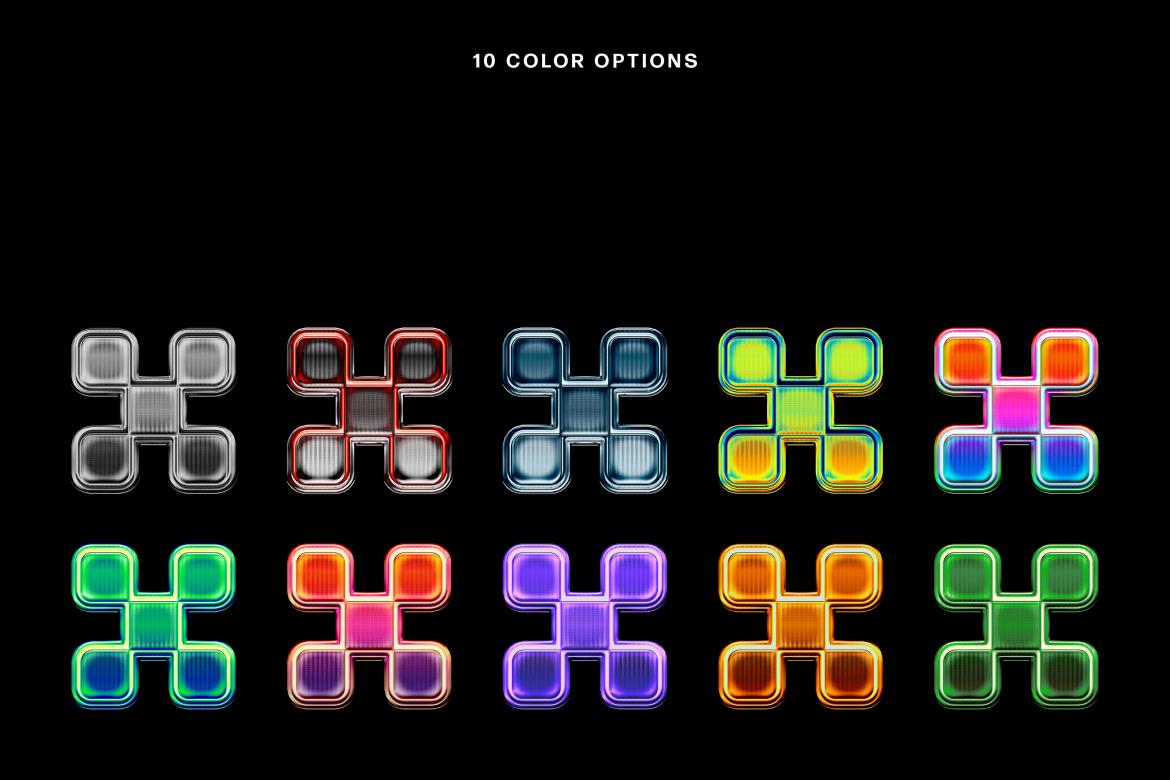 Y2K Chrome Effect
