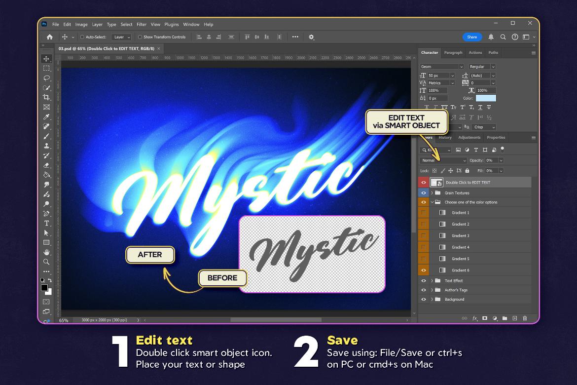 Mystic Blur Text Effects