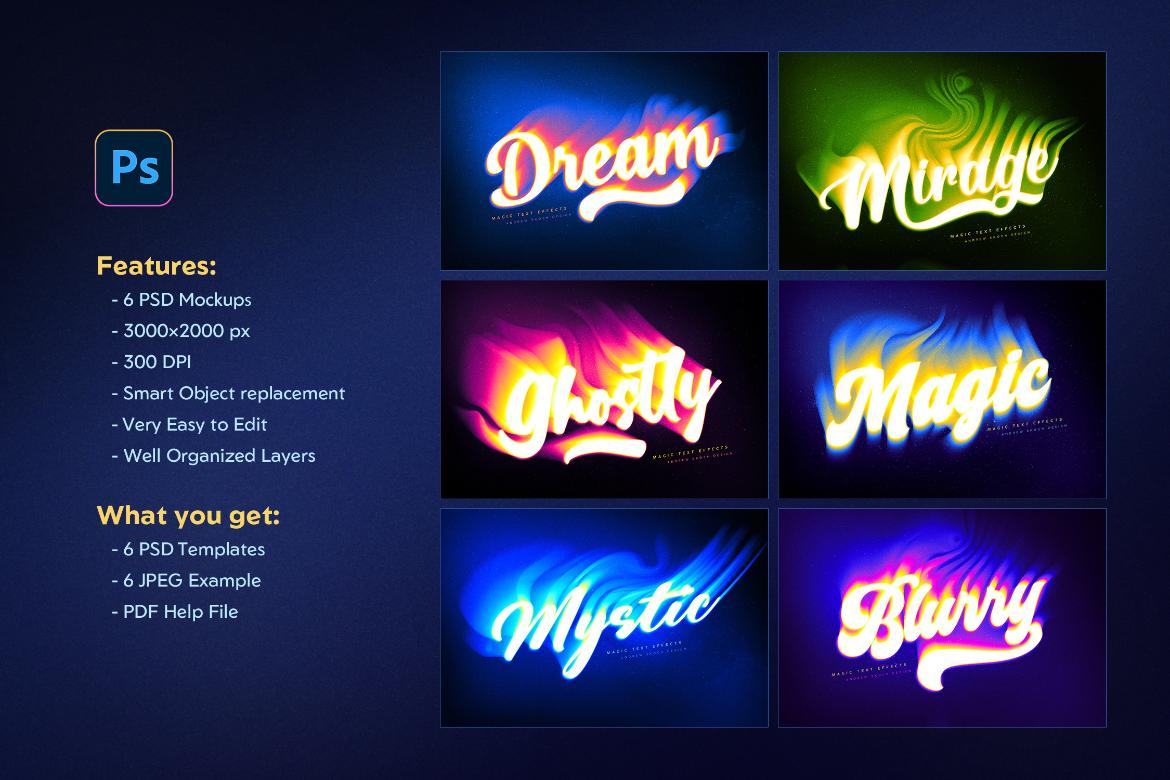Mystic Blur Text Effects